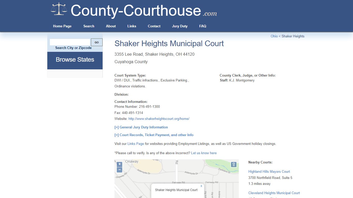 Shaker Heights Municipal Court - County-Courthouse.com