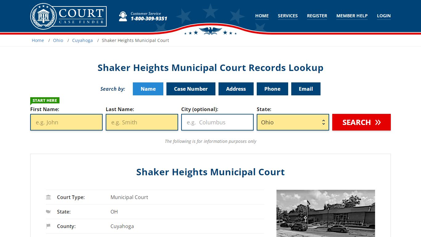 Shaker Heights Municipal Court Records Lookup - CourtCaseFinder.com